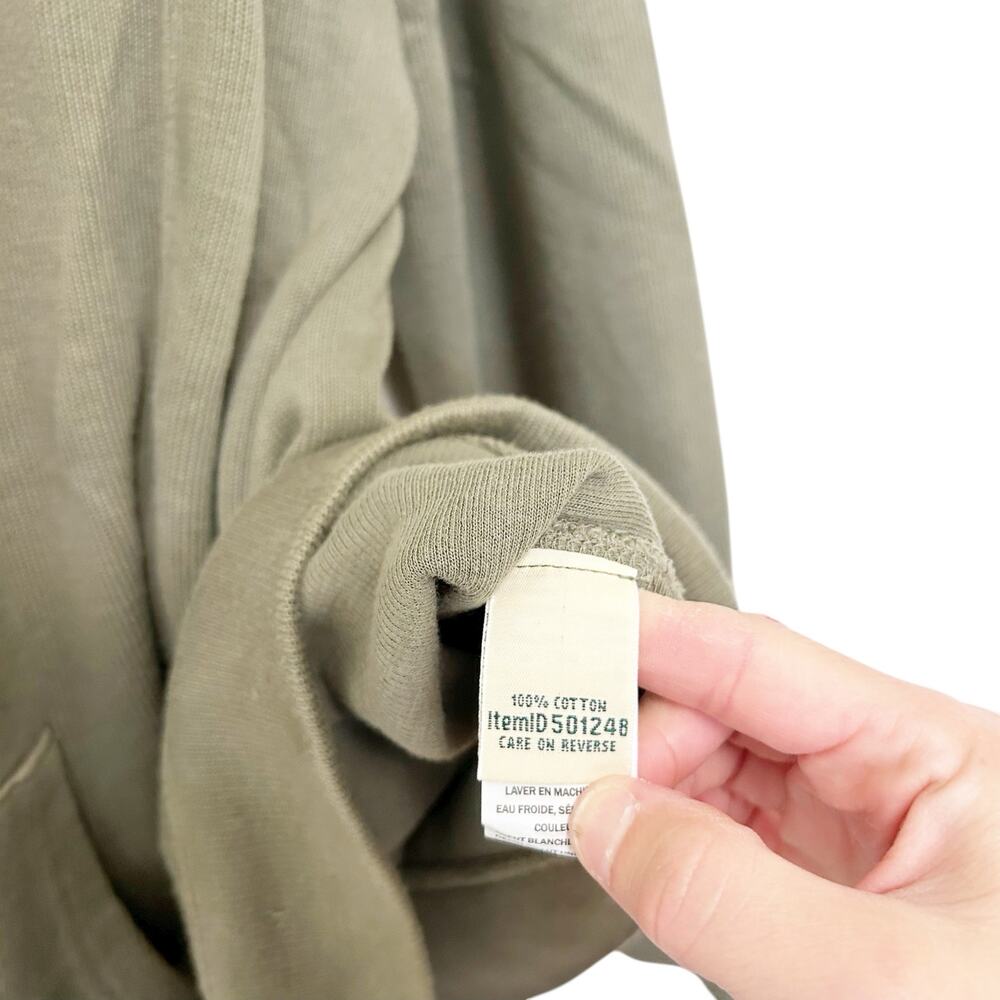 LL Bean Green Full Zip Hoodie Sz L - Picture 3 of 4